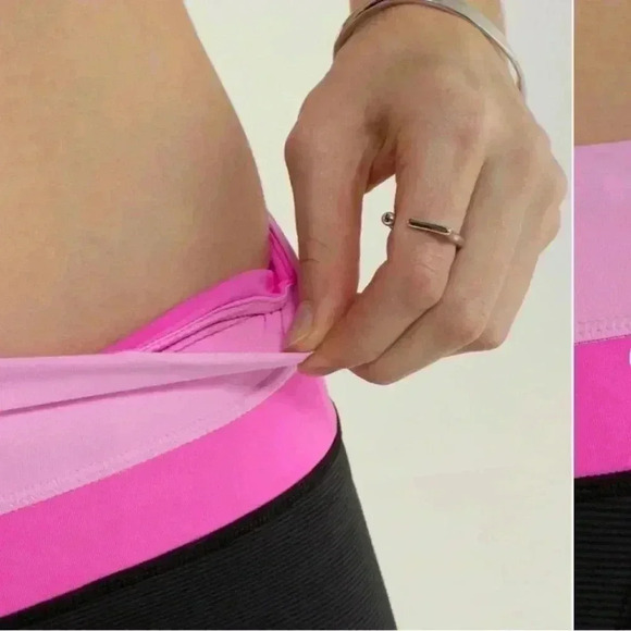 Lululemon Run: Inspire Crop II *ALLUX
Wee Stripe Black Vintage Pink Pow Pink Lt - Picture 4 of 16